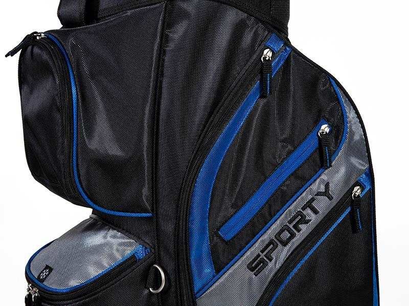 JuCad Sporty cart bag, noir/bleu