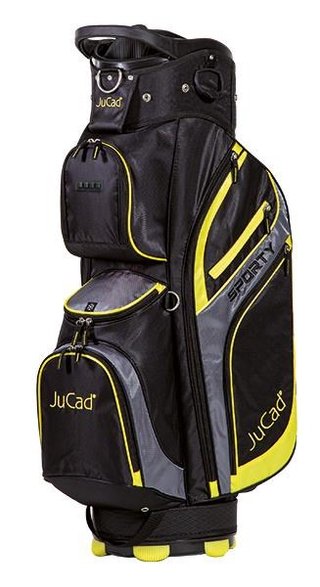 JuCad Sporty cart bag, noir/jaune