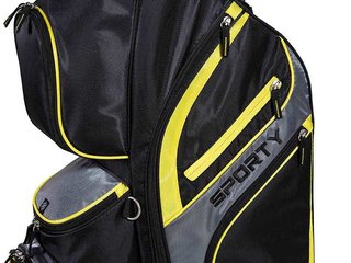 JuCad Sporty cart bag, noir/jaune