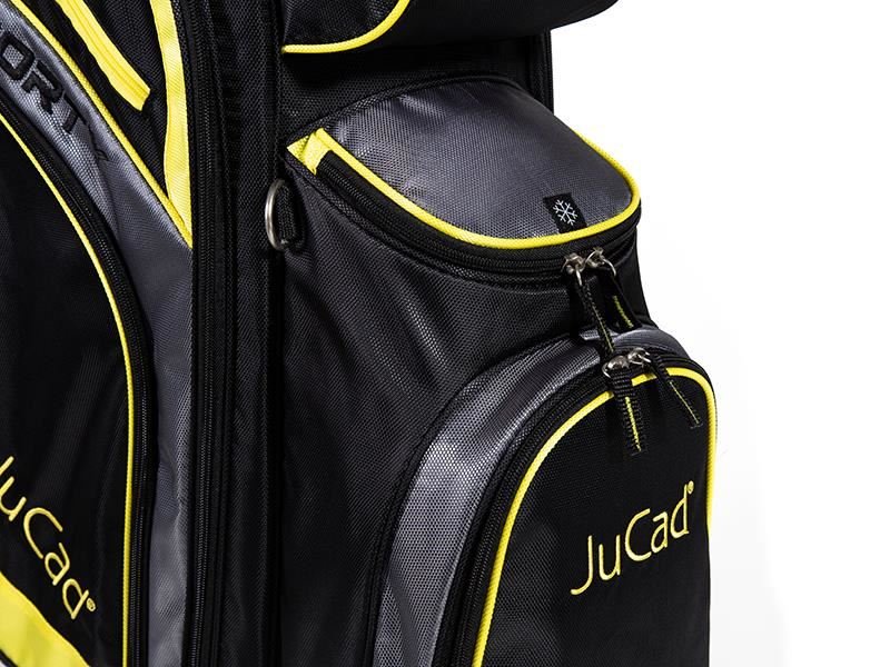 JuCad Sporty cart bag, noir/jaune