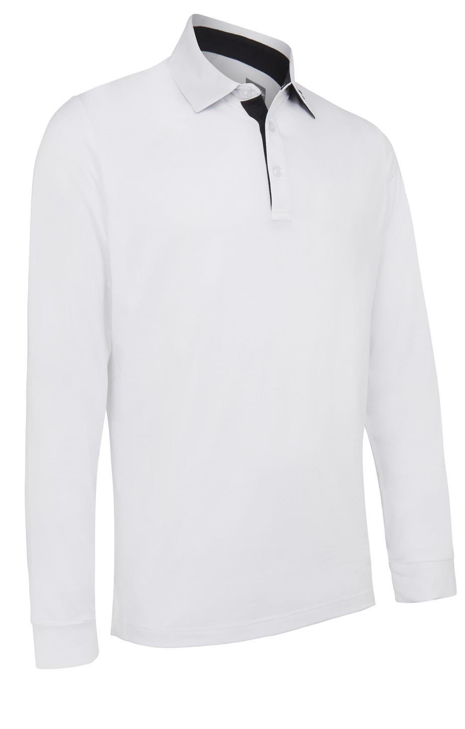 Callaway Long Sleeve Performance polo homme, blanc éclatant
