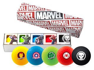 Volvik VIVID MARVEL CHARACTERS balles de golf, mix de couleurs