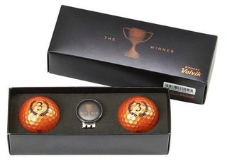 Volvik CHAMPION Box BRONZE balles de golf, bronzé