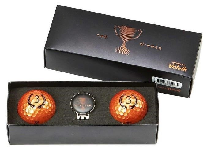 Volvik CHAMPION Box BRONZE balles de golf, bronzé