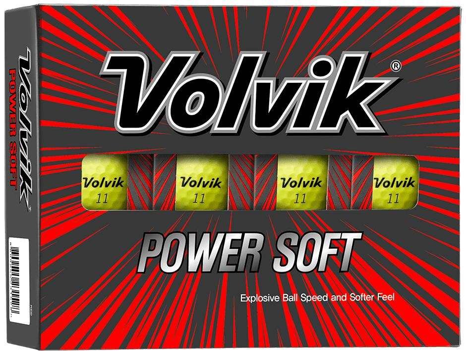 Volvik POWER Soft balles de golf, jaunes