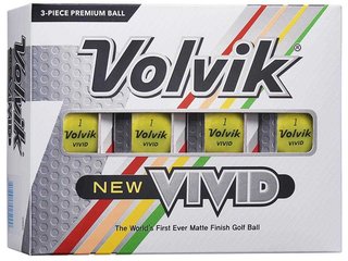 Volvik VIVID balles de golf, jaunes