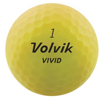 Volvik VIVID balles de golf, jaunes