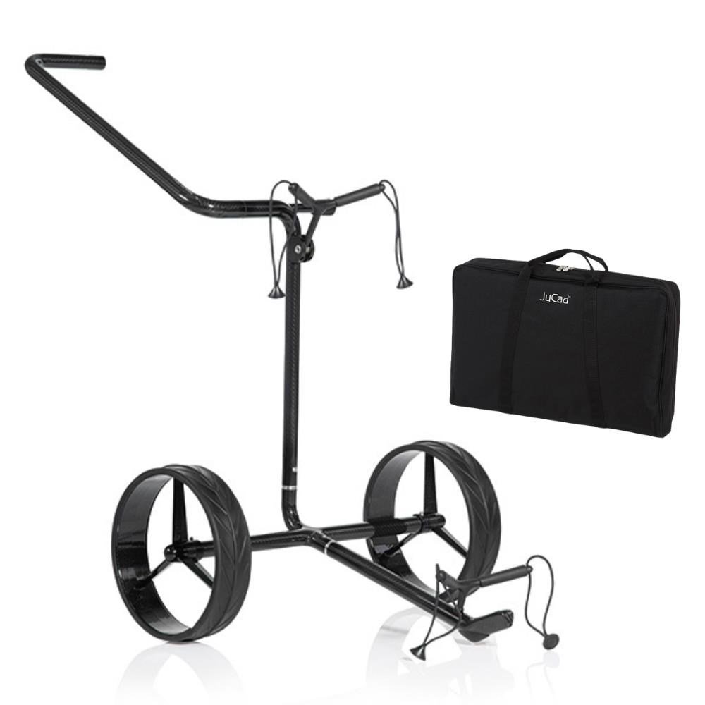 JuCad Carbon Shadow chariot manuel 2 roues, noir mat + sac de transport JTT