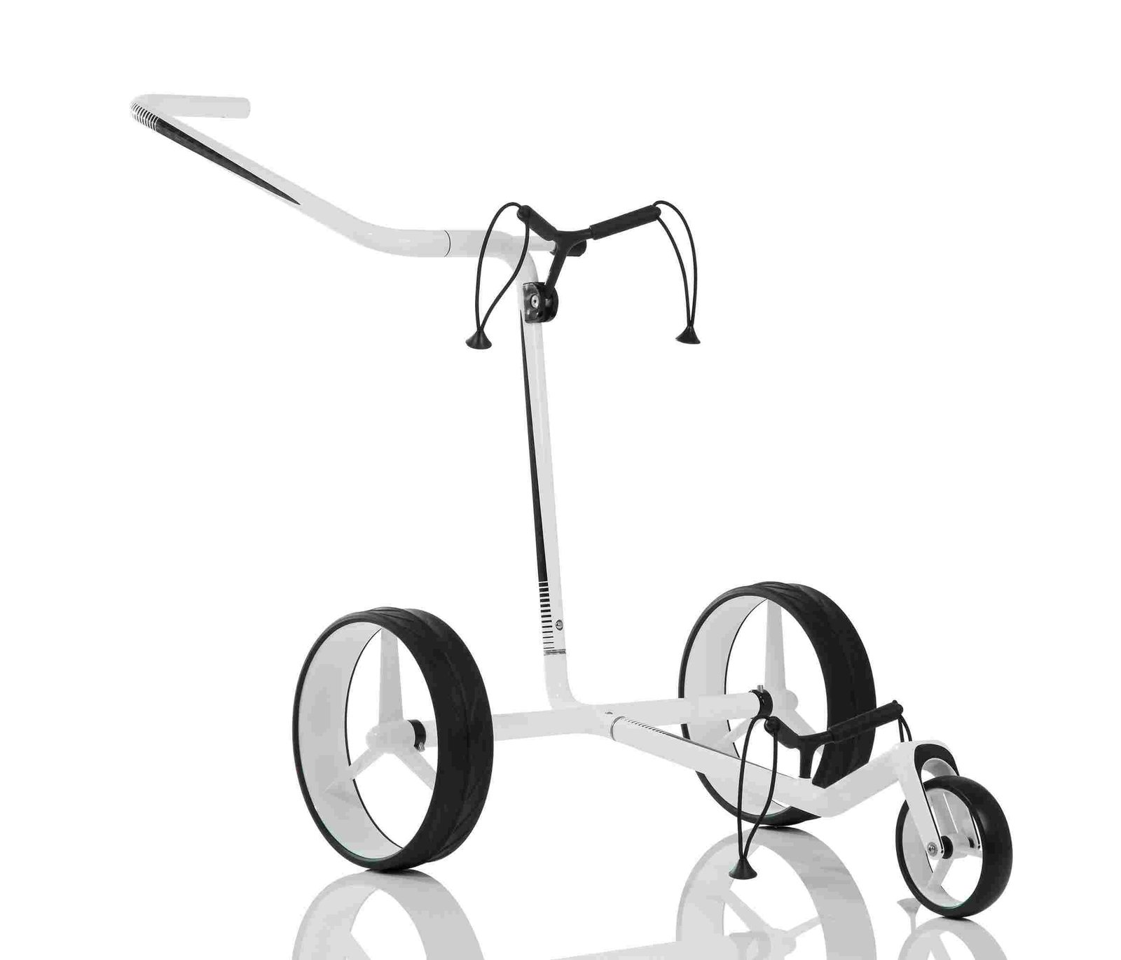 JuCad Carbon chariot manuel, noir/blanc + sac de transport JTT