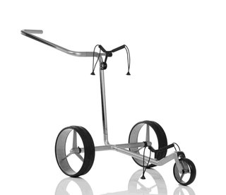 JuCad Carbon chariot manuel, argent/noir + sac de transport JTT