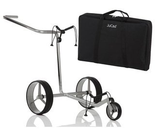 JuCad Carbon chariot manuel, argent/noir + sac de transport JTT