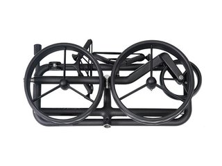 JuCad Carbon Shadow chariot manuel 3 roues, noir mat + sac de transport JTT