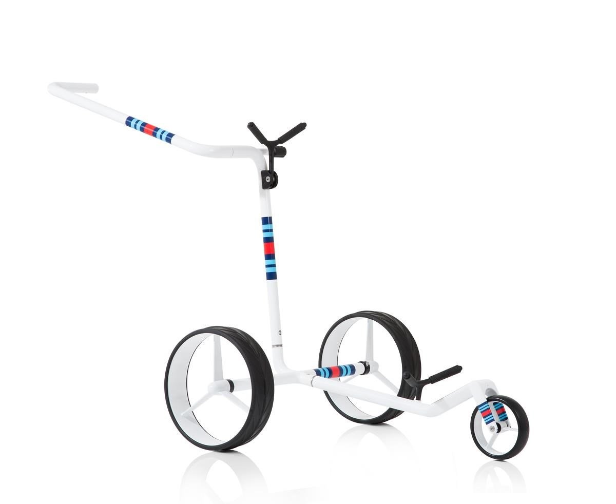 JuCad Carbon Racing chariot manuel + sac de transport JTT, blanc