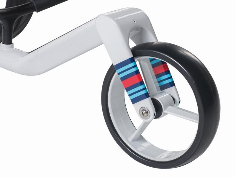 JuCad Carbon Racing chariot manuel + sac de transport JTT, blanc