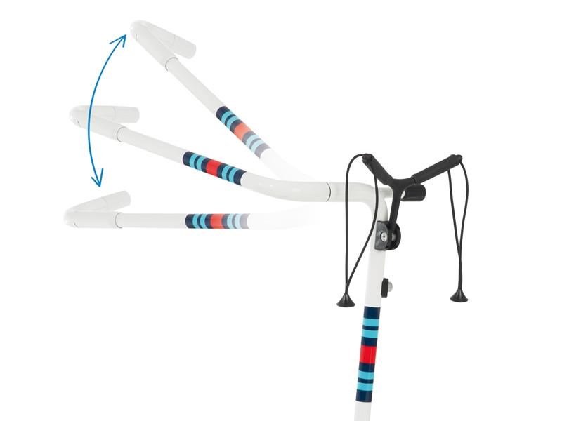 JuCad Carbon Racing chariot manuel + sac de transport JTT, blanc