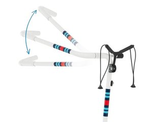 JuCad Carbon Racing chariot manuel + sac de transport JTT, blanc