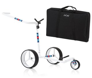 JuCad Carbon Racing chariot manuel + sac de transport JTT, blanc