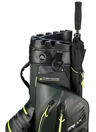 Big Max AQUA Silencio 4 Organizer cart bag, forest green/black/lime