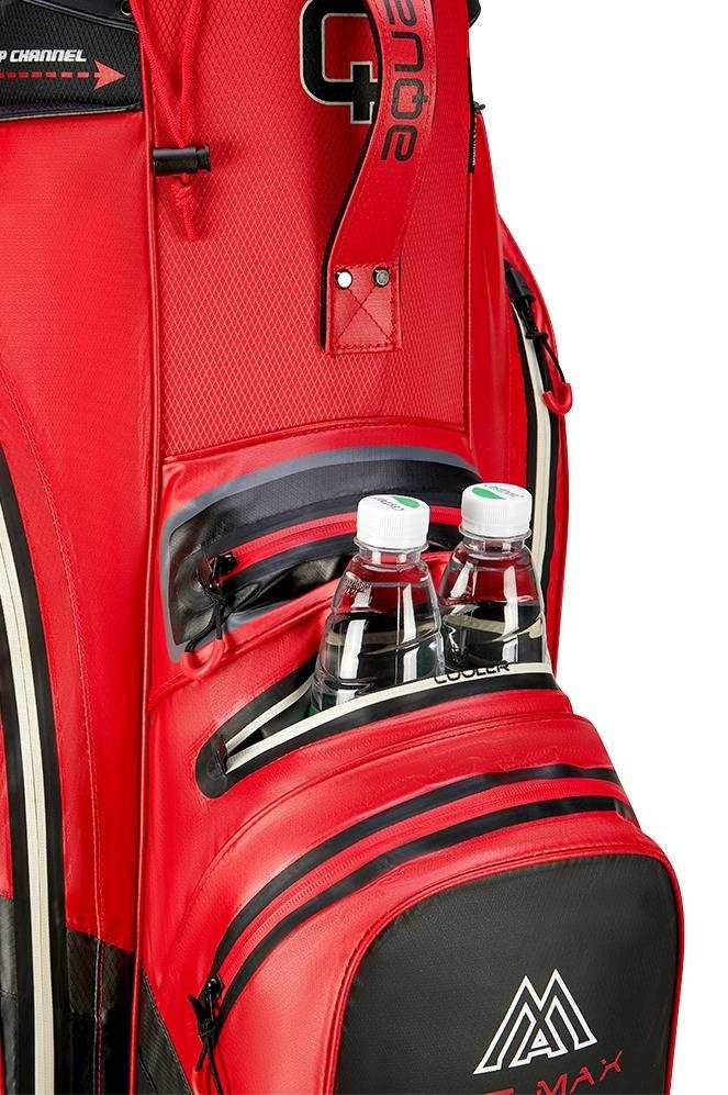 Big Max AQUA Silencio 4 Organizer cart bag, rouge/noir