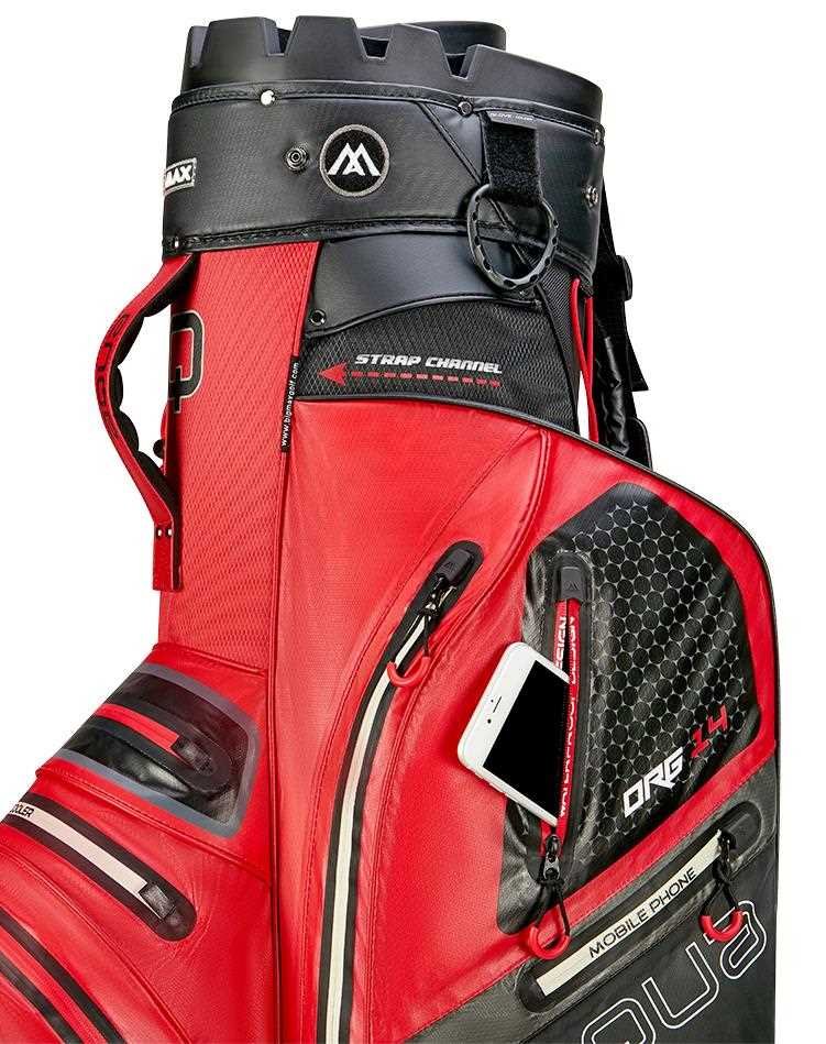Big Max AQUA Silencio 4 Organizer cart bag, rouge/noir