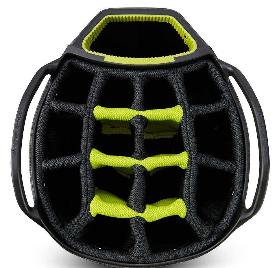 Big Max AQUA Tour 4 sac de chariot, noir/gris tempête/citron vert