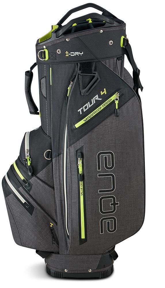 Big Max AQUA Tour 4 sac de chariot, noir/gris tempête/citron vert