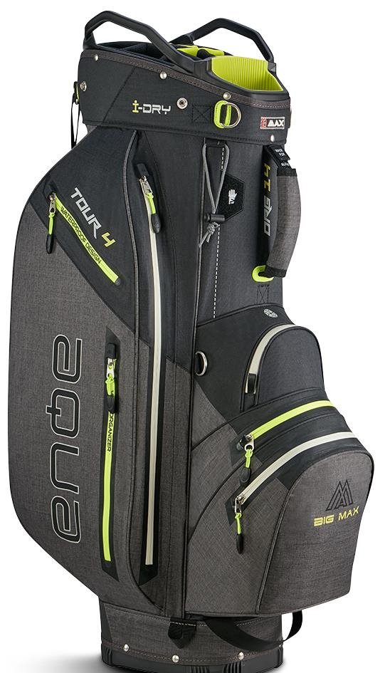 Big Max AQUA Tour 4 sac de chariot, noir/gris tempête/citron vert