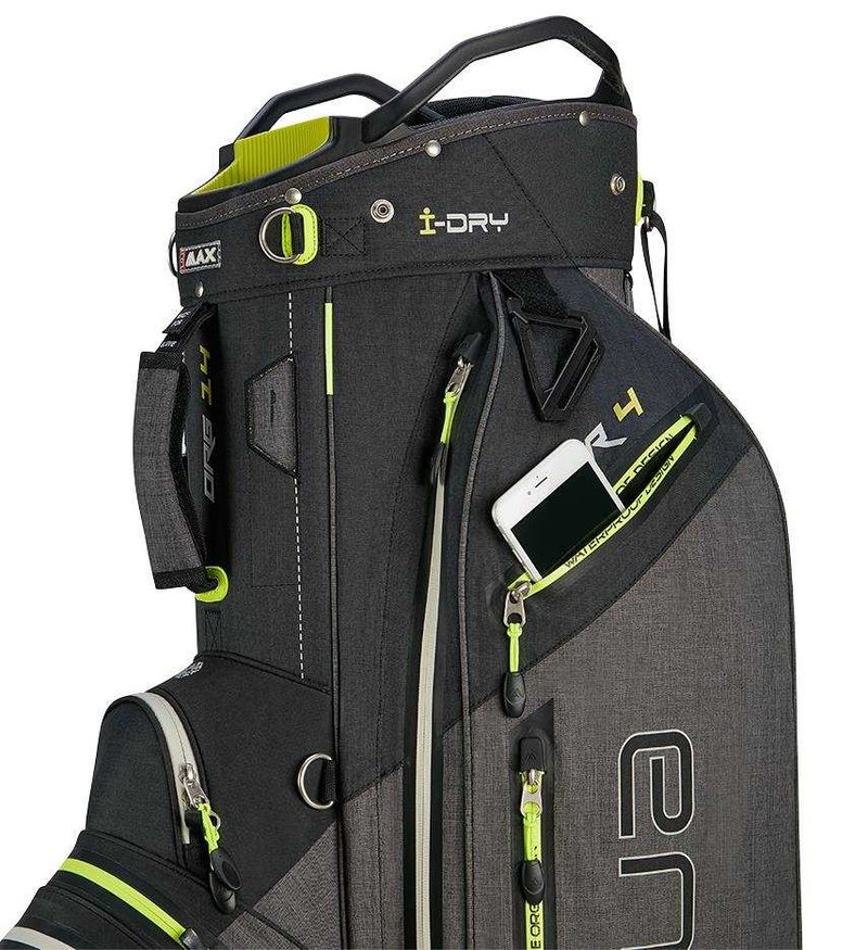 Big Max AQUA Tour 4 sac de chariot, noir/gris tempête/citron vert
