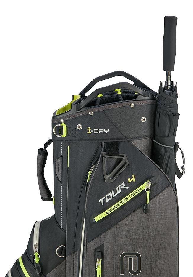 Big Max AQUA Tour 4 sac de chariot, noir/gris tempête/citron vert