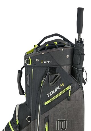 Big Max AQUA Tour 4 sac de chariot, noir/gris tempête/citron vert