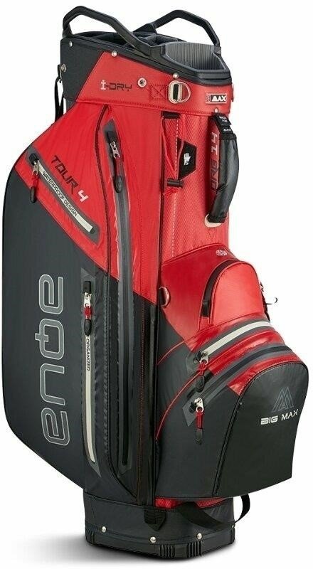 Big Max AQUA Tour 4 cart bag, rouge/noir