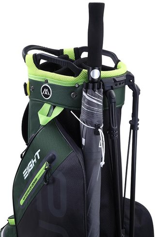 Big Max AQUA Eight G stand bag, vert forêt/noir/lime