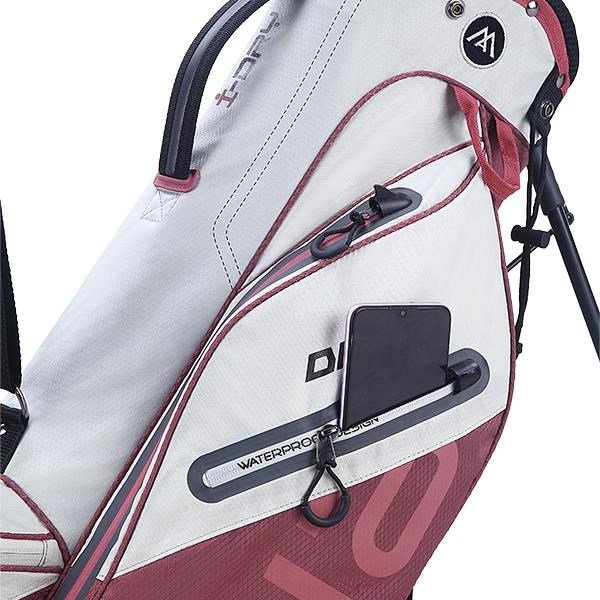 Big Max AQUA Seven G sac de golf à porter, off white/merlot
