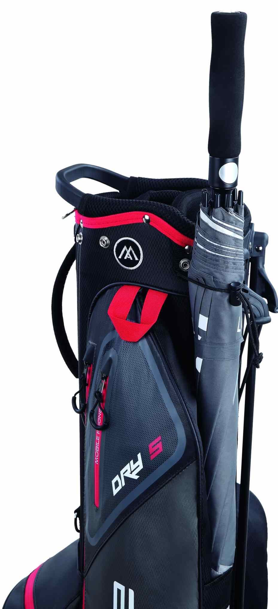 Big Max Dri Lite Seven G stand bag, black/red