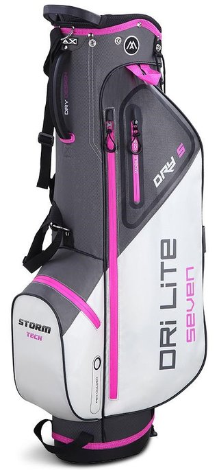 Big Max Dri Lite Seven G sac de golf à trépied, charcoal/fuchsia/blanc