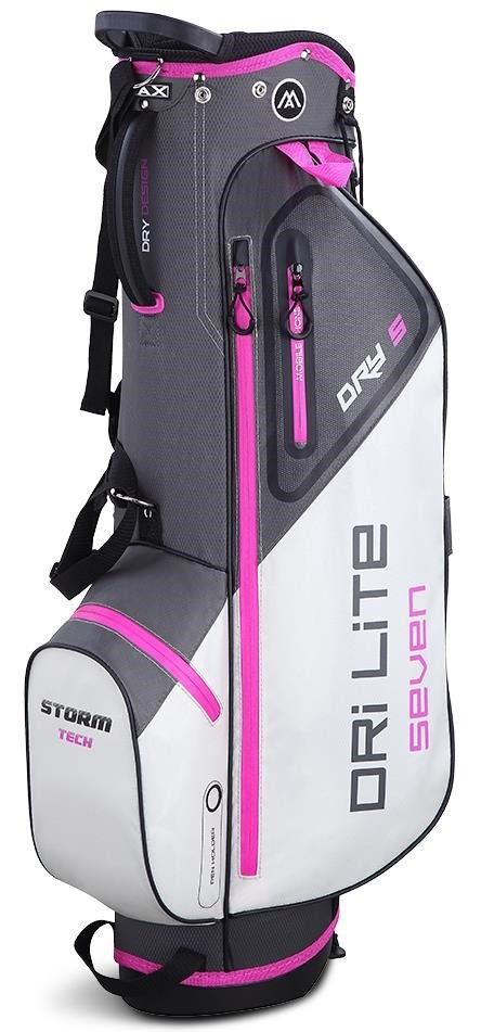 Big Max Dri Lite Seven G sac de golf à trépied, charcoal/fuchsia/blanc