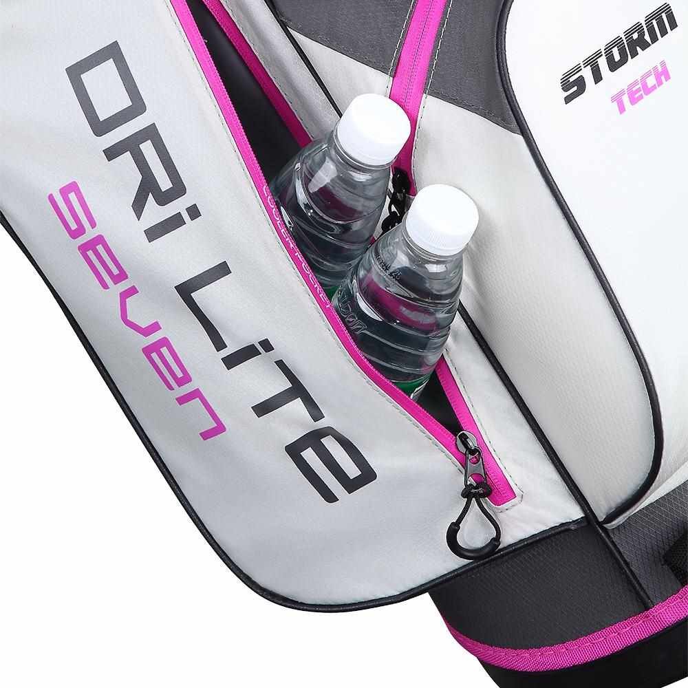 Big Max Dri Lite Seven G sac de golf à trépied, charcoal/fuchsia/blanc