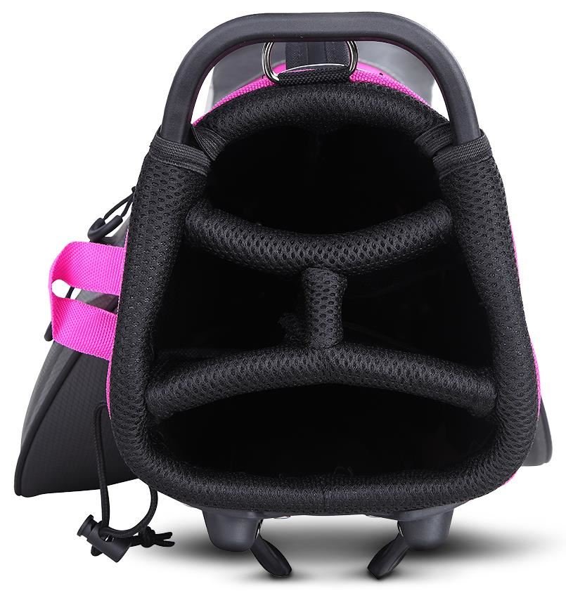 Big Max Dri Lite Seven G sac de golf à trépied, charcoal/fuchsia/blanc