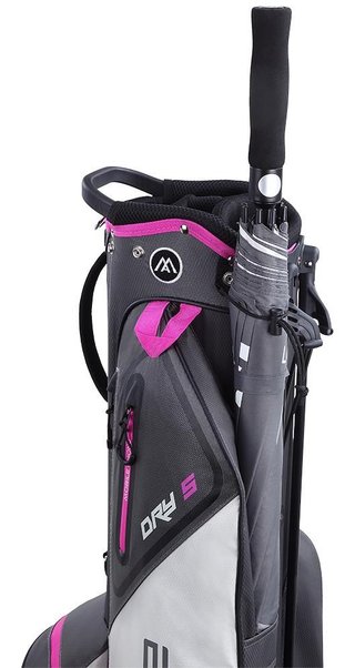 Big Max Dri Lite Seven G sac de golf à trépied, charcoal/fuchsia/blanc