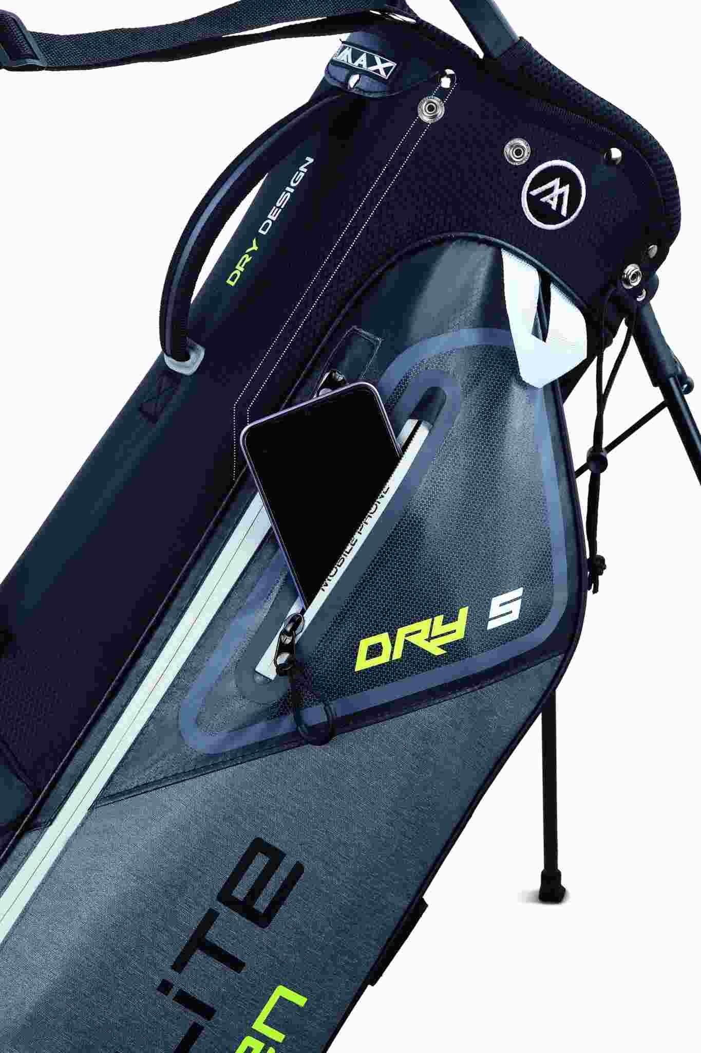 Big Max Dri Lite Seven G sac de golf stand, storm silver/lime/black