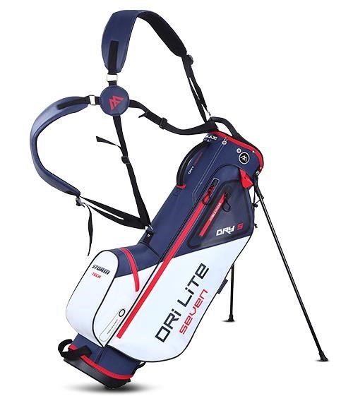 Big Max Dri Lite Seven G sac de golf à trépied, blanc/marine/rouge