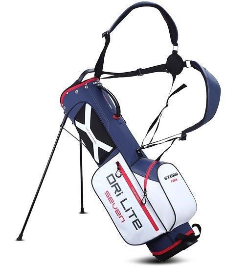Big Max Dri Lite Seven G sac de golf à trépied, blanc/marine/rouge