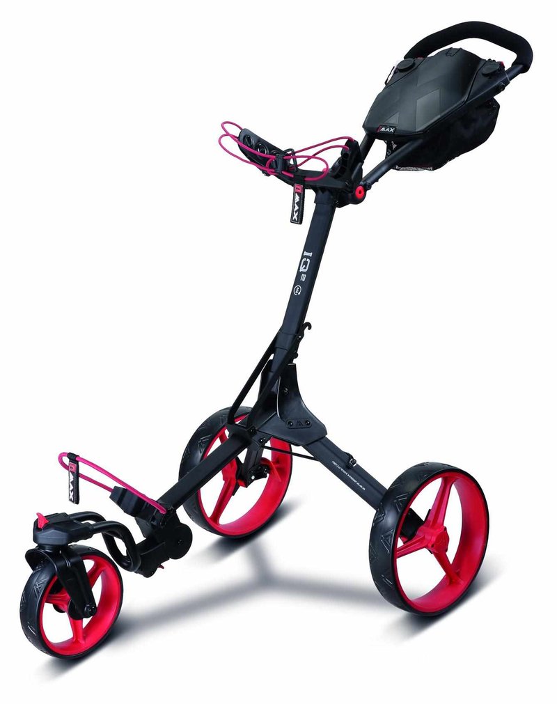 Big Max IQ2 360 chariot de golf manuel, noir/rouge