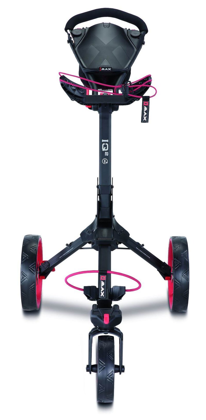 Big Max IQ2 360 chariot de golf manuel, noir/rouge