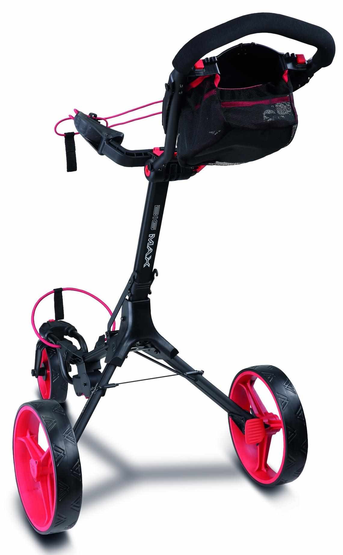 Big Max IQ2 360 chariot de golf manuel, noir/rouge