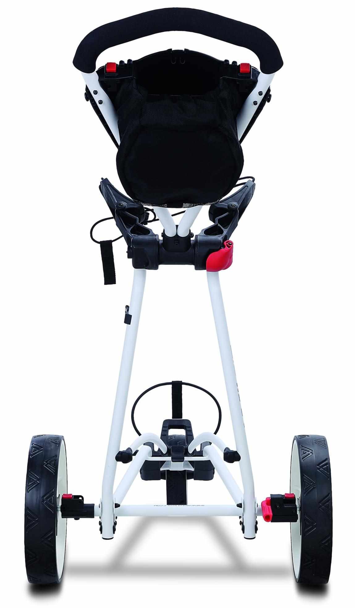 Big Max Autofold X2 chariot de golf manuel, blanc