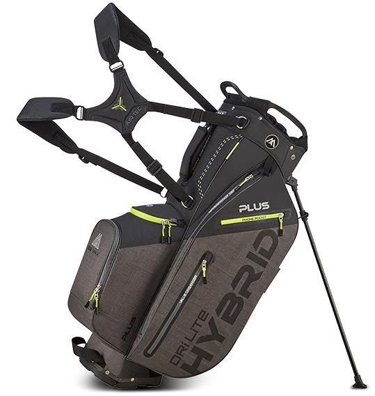 Big Max Dri Lite Hybrid Plus sac de golf, noir/gris tempête/citron vert
