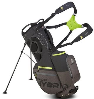 Big Max Dri Lite Hybrid Plus sac de golf, noir/gris tempête/citron vert