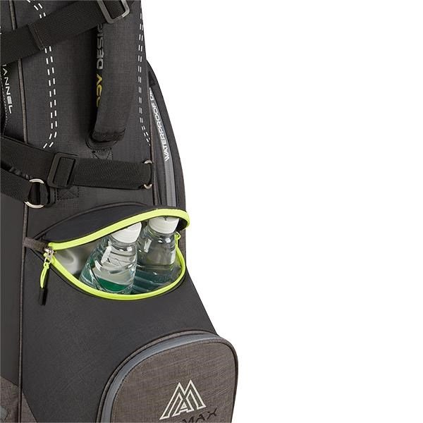 Big Max Dri Lite Hybrid Plus sac de golf, noir/gris tempête/citron vert