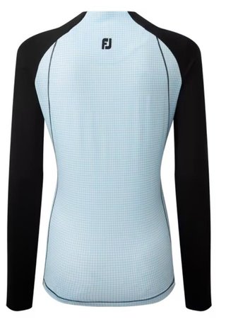 FootJoy Houndstooth Printed pull femme, noir/bleu houndstooth